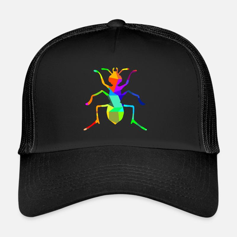 Ameise Insekt Regenbogen Tiere Polygon Trucker Cap