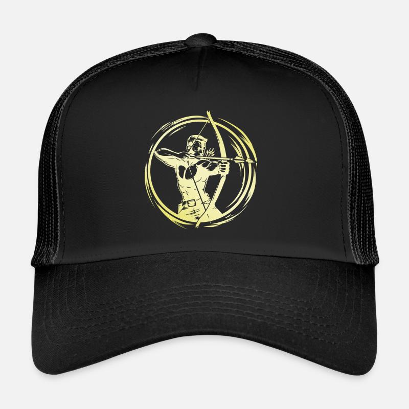 Bogenschießen Mann Trucker Cap