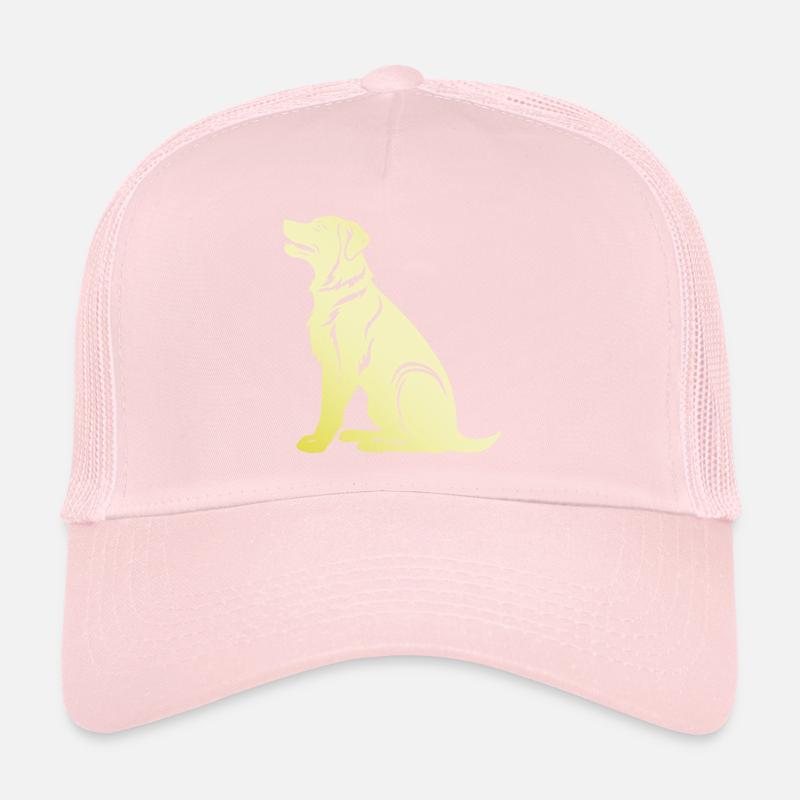 Silhouette de chien samoyède Casquette trucker 