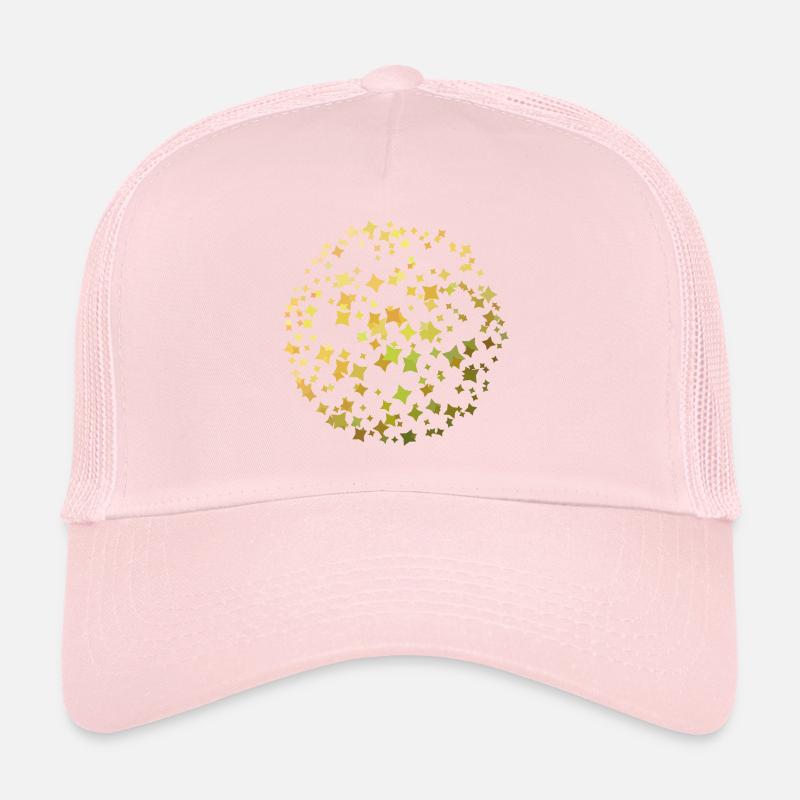 boule de couleur étoiles 3 Casquette trucker 