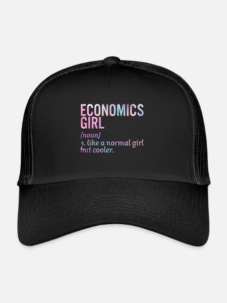 Économie fille - Casquette trucker  - noir/noir - Devant