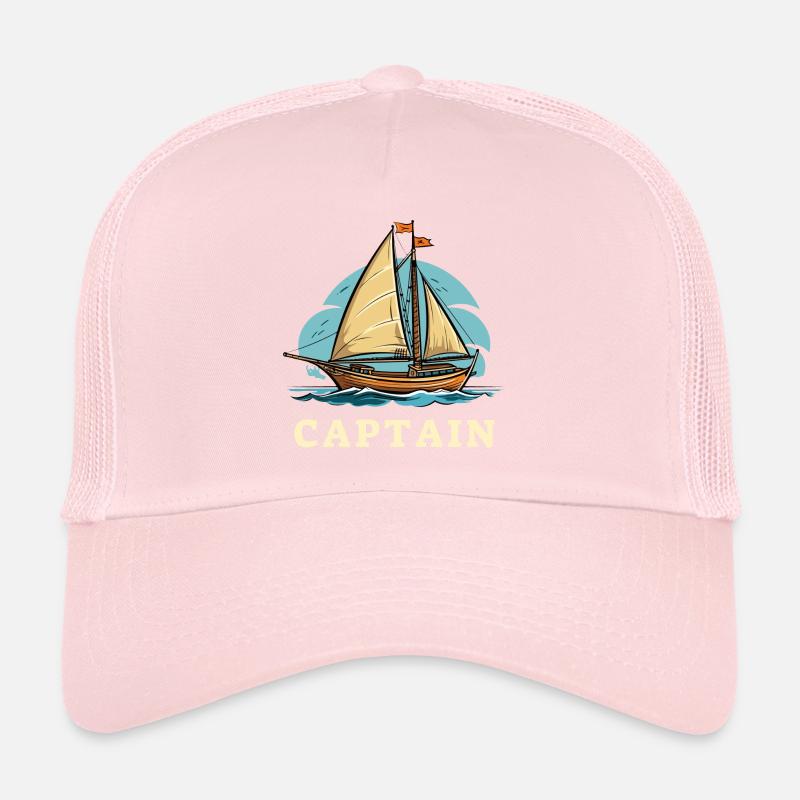 Captain Sailboat Trucker Cap