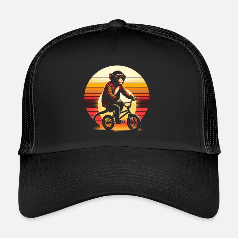 Affe BMX - Trucker Cap - Schwarz/Schwarz