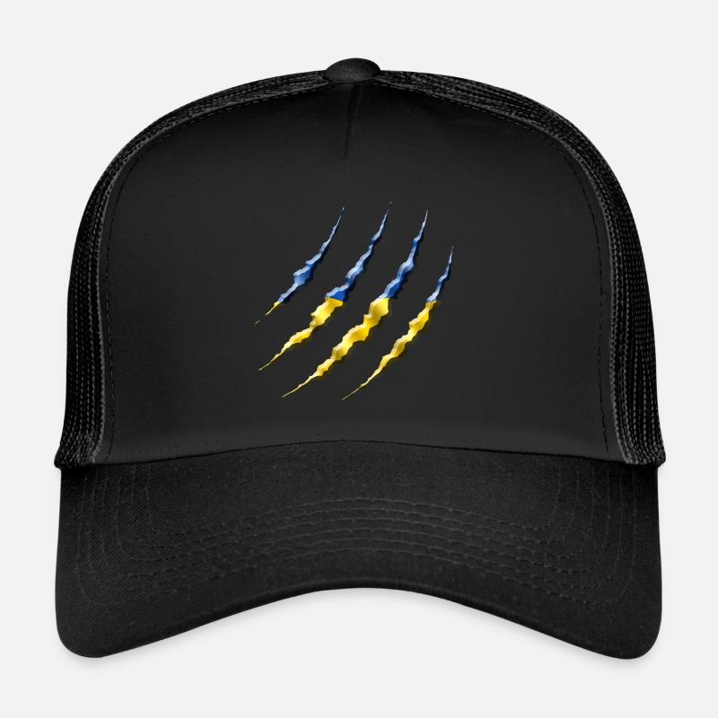 Ukraine - Casquette trucker - noir/noir