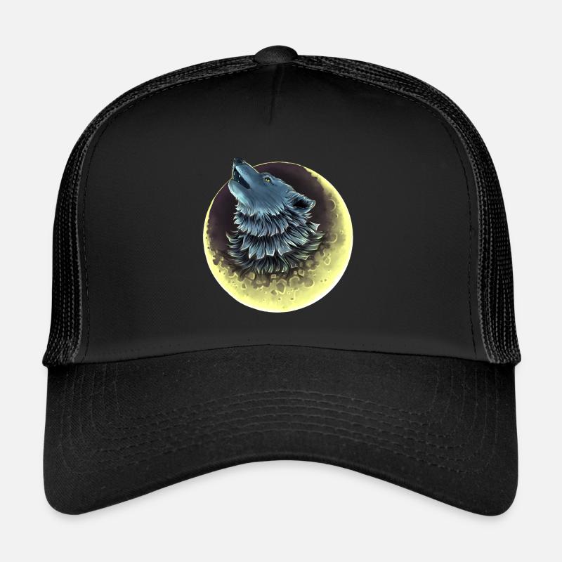 Wolf Canis Lupus - Trucker Cap - Schwarz/Schwarz