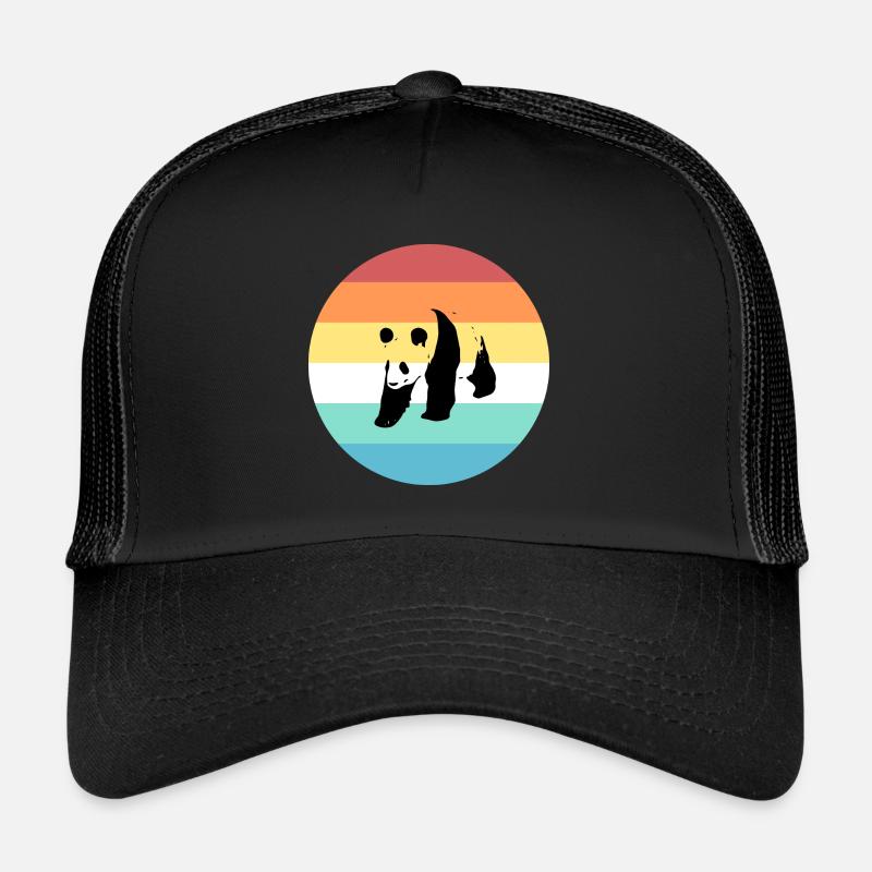 Panda - Trucker Cap - Schwarz/Schwarz