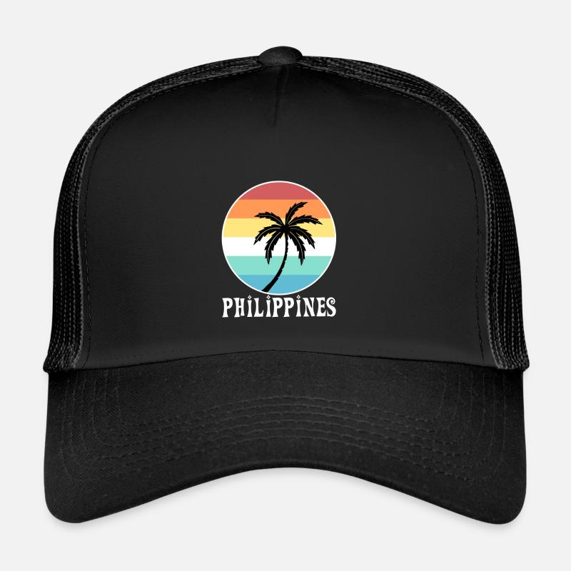 Philippinen - Trucker Cap - Schwarz/Schwarz