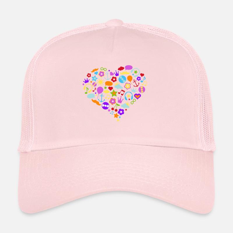 colorful heart Trucker Cap