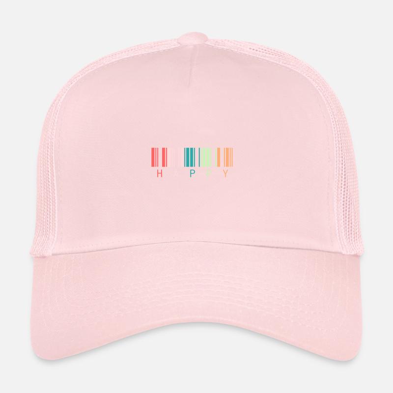Code-barres « Happy » Casquette trucker 