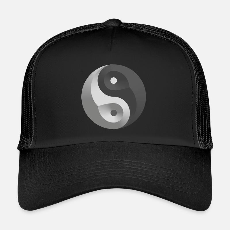 Yin Yang - Trucker Cap - black/black