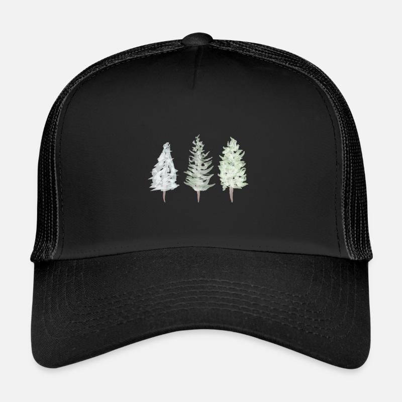 Forêt - Casquette trucker  - noir/noir