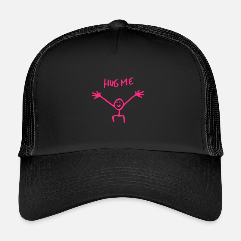 Umarme mich Umarmung Strichmännchen Geschenk Trucker Cap
