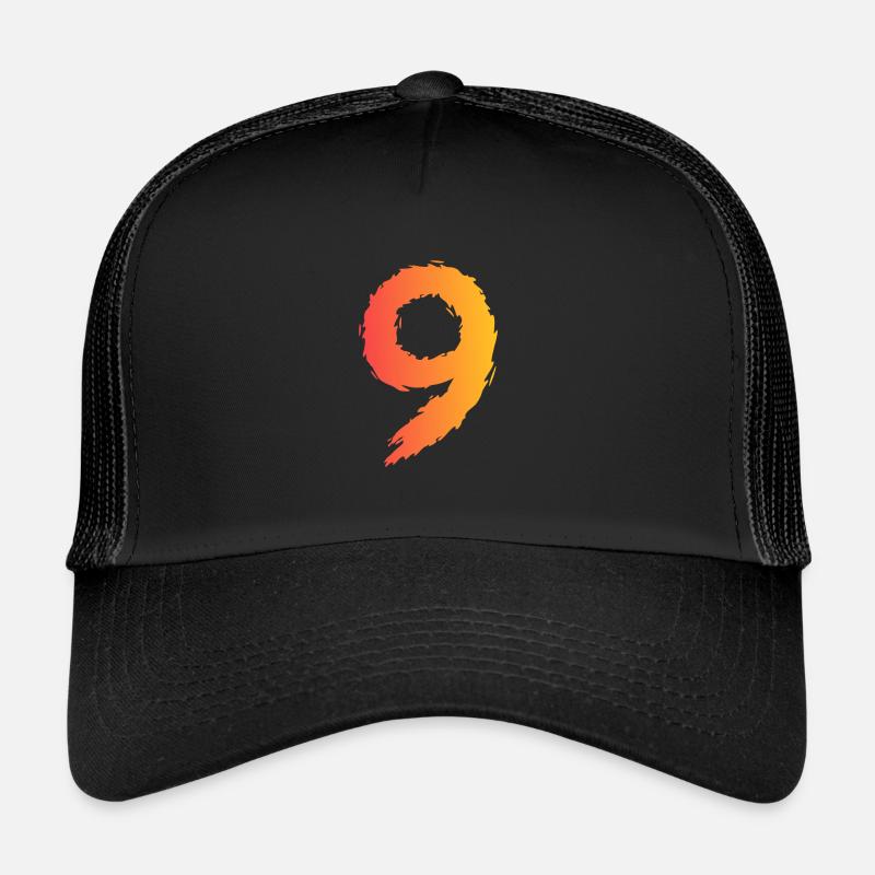 9. Geburtstag - Trucker Cap - Schwarz/Schwarz