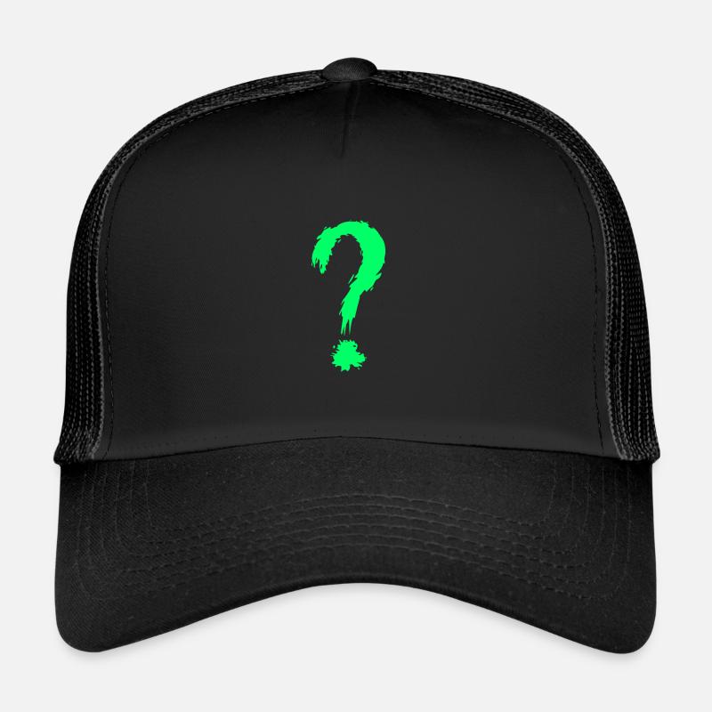 Question mark green Trucker Cap