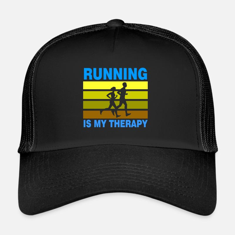 Running Is My Therapy Casquette trucker 