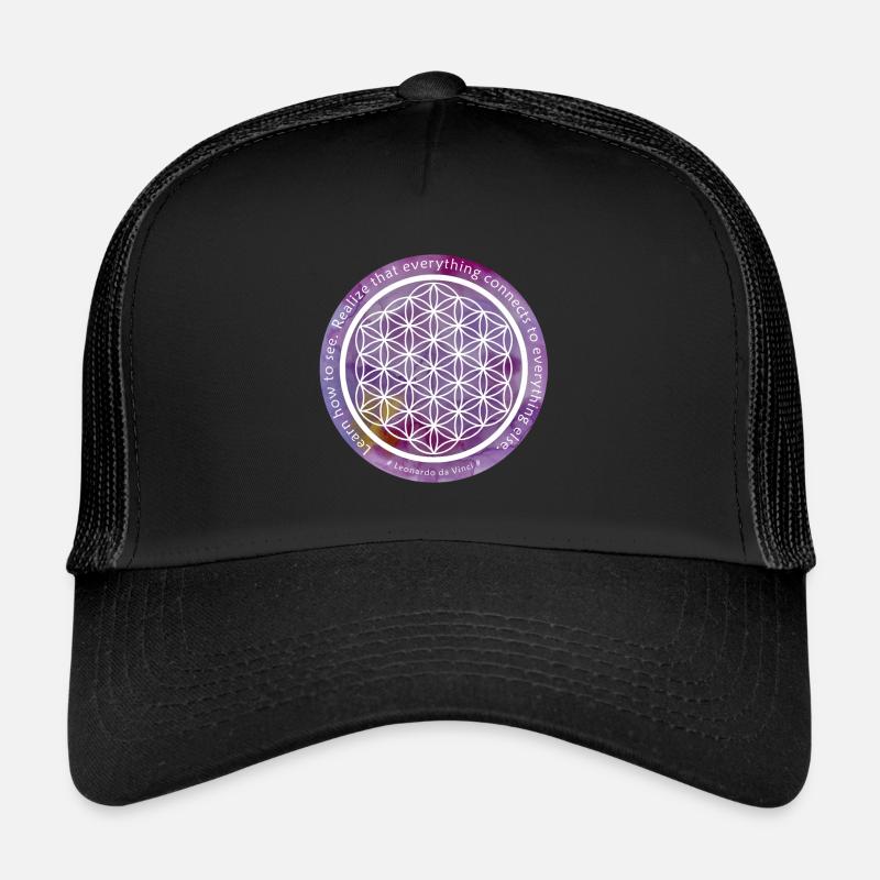 Blume des Lebens - Leonardo da Vinci Trucker Cap