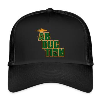 Zone d’enlèvement d’ovnis - Casquette trucker  - noir/noir - Devant