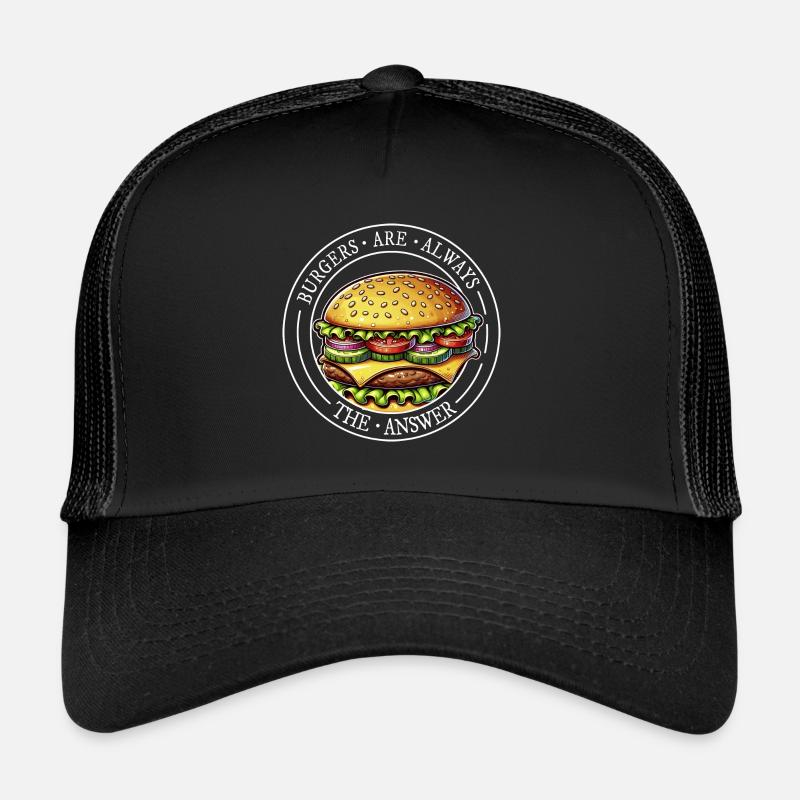 Les hamburgers sont toujours la solution ! Cheeseburger Fun Casquette trucker 