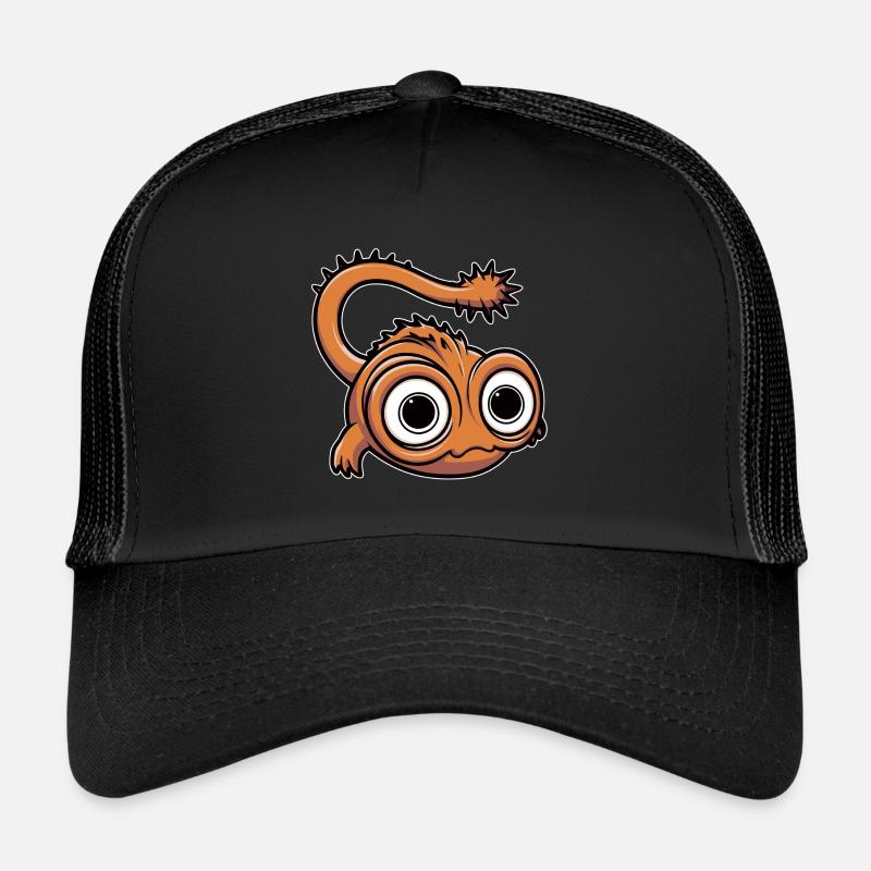 Drôle de petit monstre avec de grands yeux Casquette trucker 