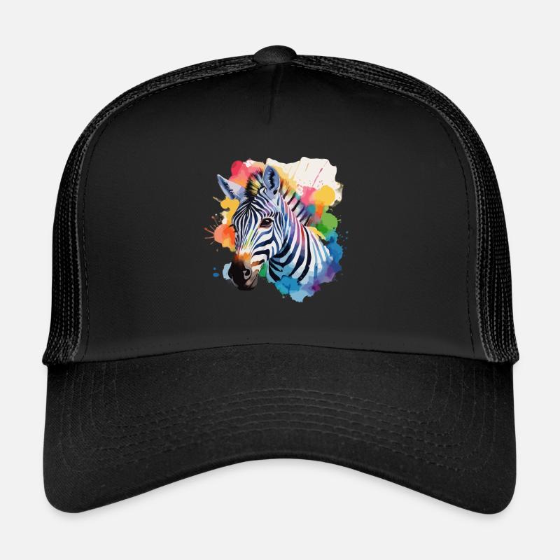 Zebra cool im bunten Design Trucker Cap
