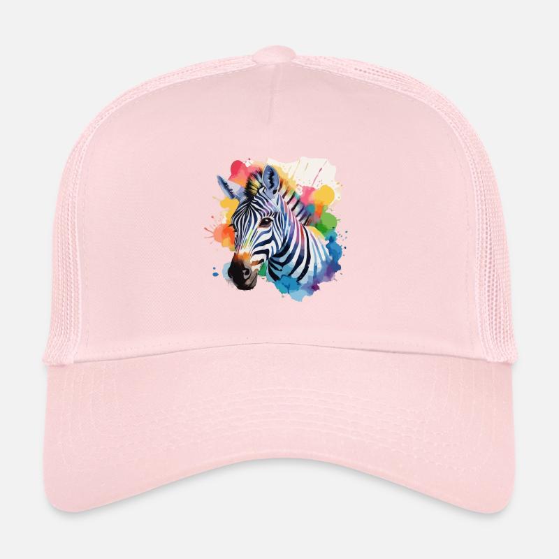 Zebra cool im bunten Design Trucker Cap