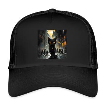 L' Ordre des félins - Casquette trucker  - noir/noir - Devant
