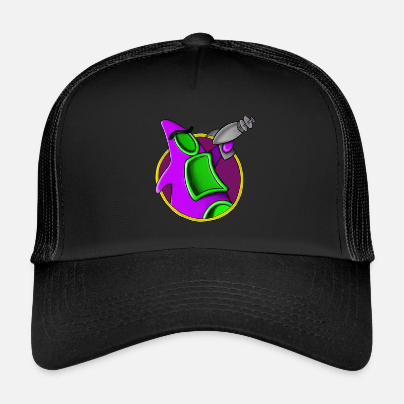 Alien pourpre avec tentacule Casquette trucker 