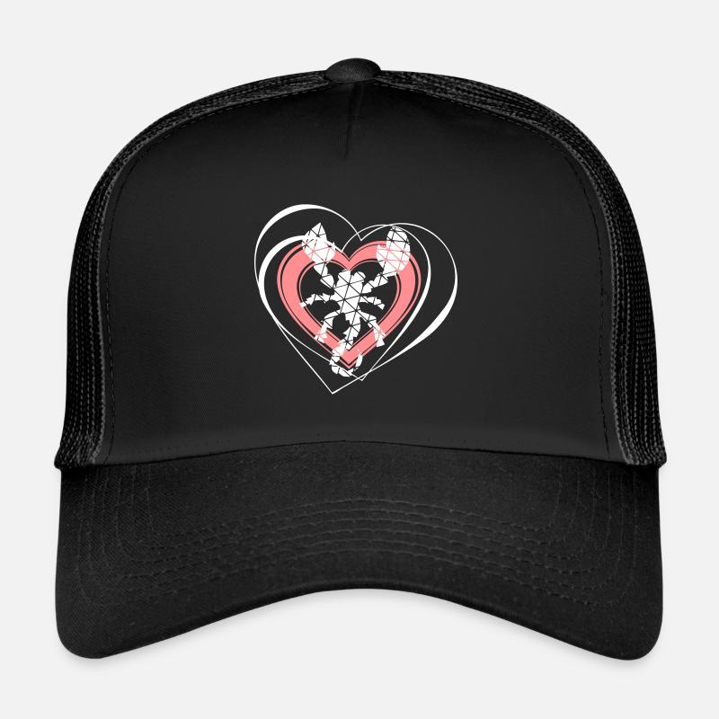 amour de scorpion - Casquette trucker  - noir/noir