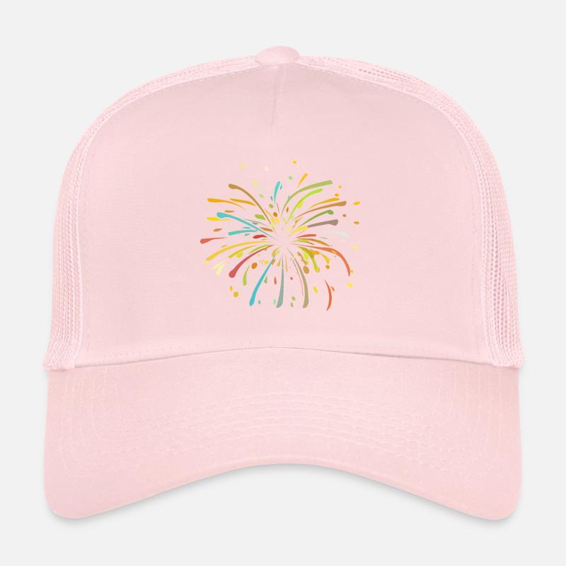 feux d'artifice Casquette trucker 