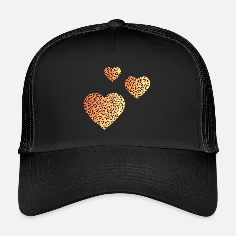 Pantherherzen - Trucker Cap - Schwarz/Schwarz