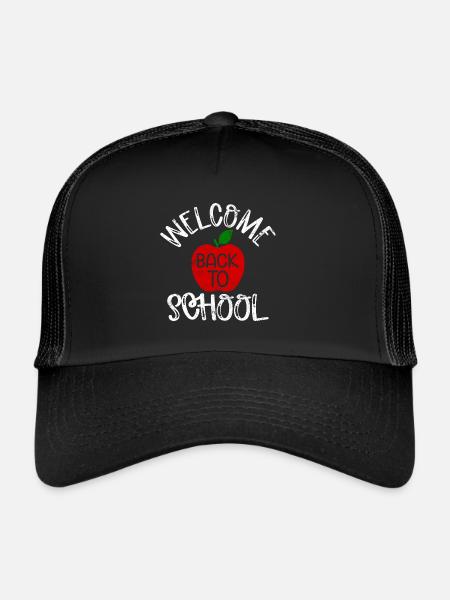 SCHOOL DAY SCHOOL START CLASS SHIRTS GIFT MOTIFS - Trucker Cap - black/black - Front