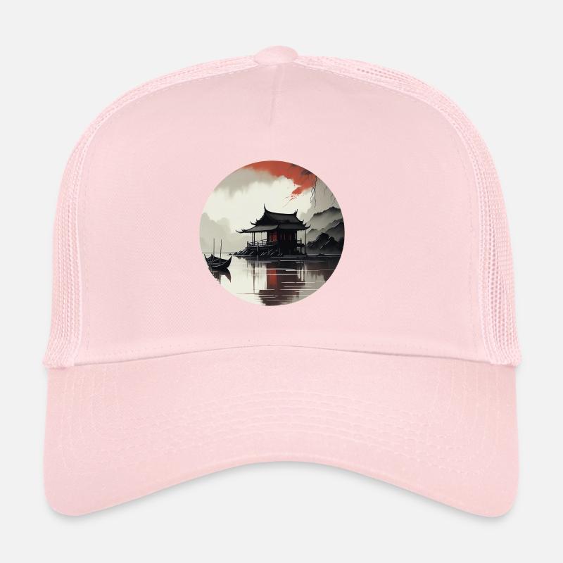 Asian landscape Trucker Cap
