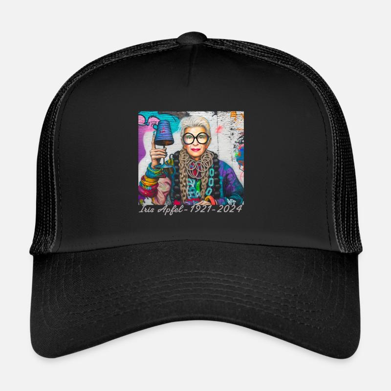Illustration, Coloré, Graffiti, Iris Pomme Casquette trucker 