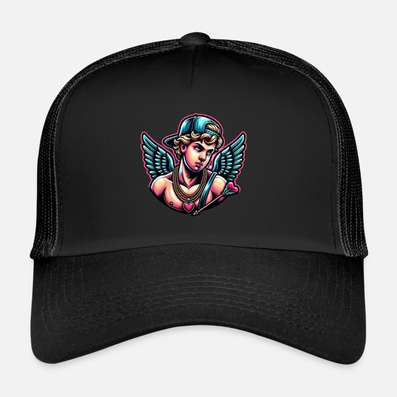 Cupid unites hearts with a single arrow Trucker Cap