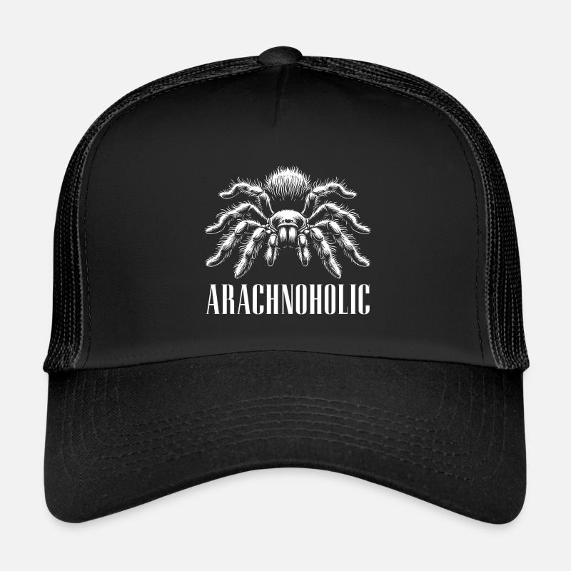 Arachnoholic große haarige Vogelspinne Silhouette Trucker Cap