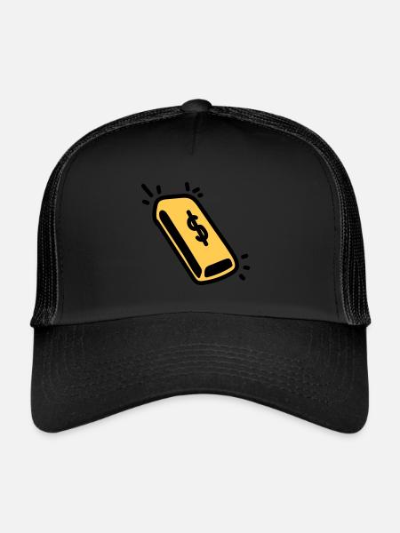 lingots d'or - Casquette trucker  - noir/noir - Devant
