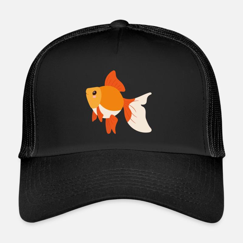 Goldfisch - Trucker Cap - Schwarz/Schwarz
