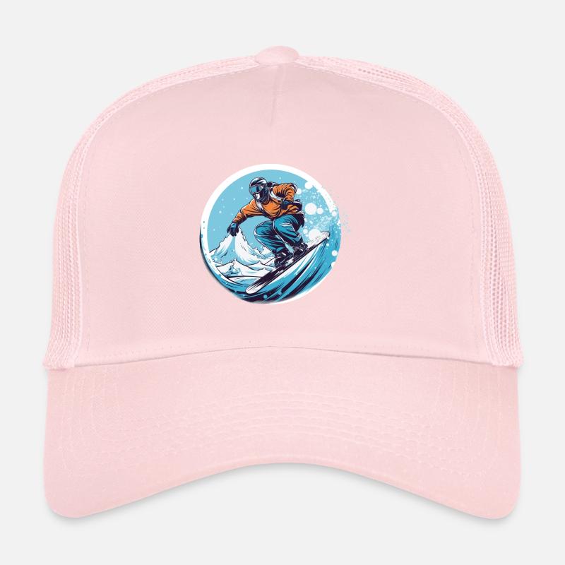 Snowboarden oder Skifahren und dann Après-Ski Trucker Cap