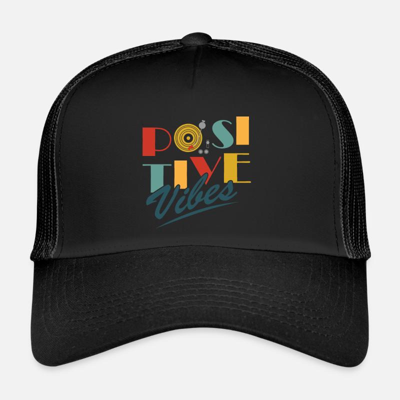 Positive Vibes - Trucker Cap - black/black