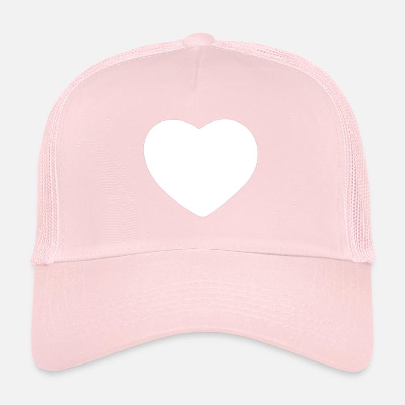 Heart white Trucker Cap