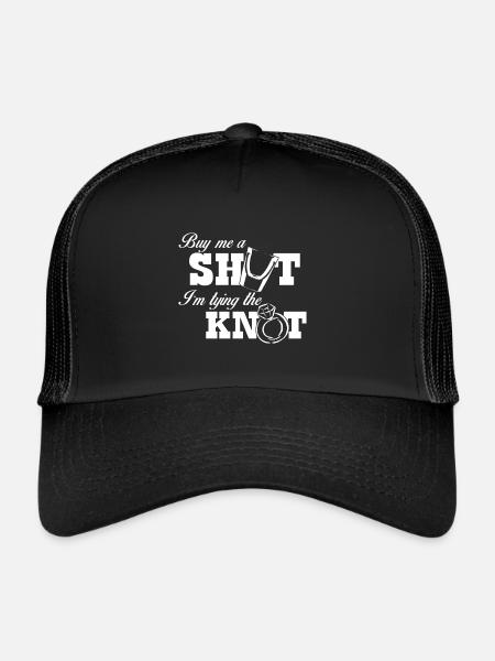 Achetez-moi un coup de feu je tape la chemise knot - Casquette trucker  - noir/noir - Devant