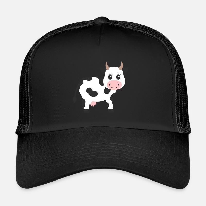 Kuh - Trucker Cap - Schwarz/Schwarz