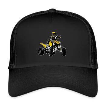 Course de quad - ATV Racer - Casquette trucker  - noir/noir - Devant
