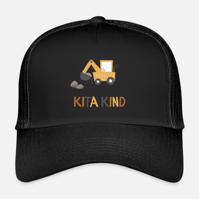 Kita Kind Kindergarten Hord - Trucker Cap - Schwarz/Schwarz