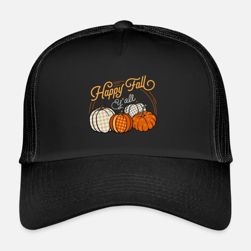 Joyeux automne Y’All Citrouilles d’automne Casquette trucker 