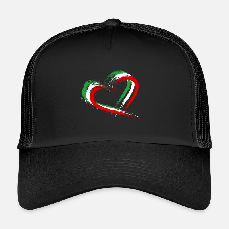 Couleurs du coeur du drapeau de l'Iran Casquette trucker 