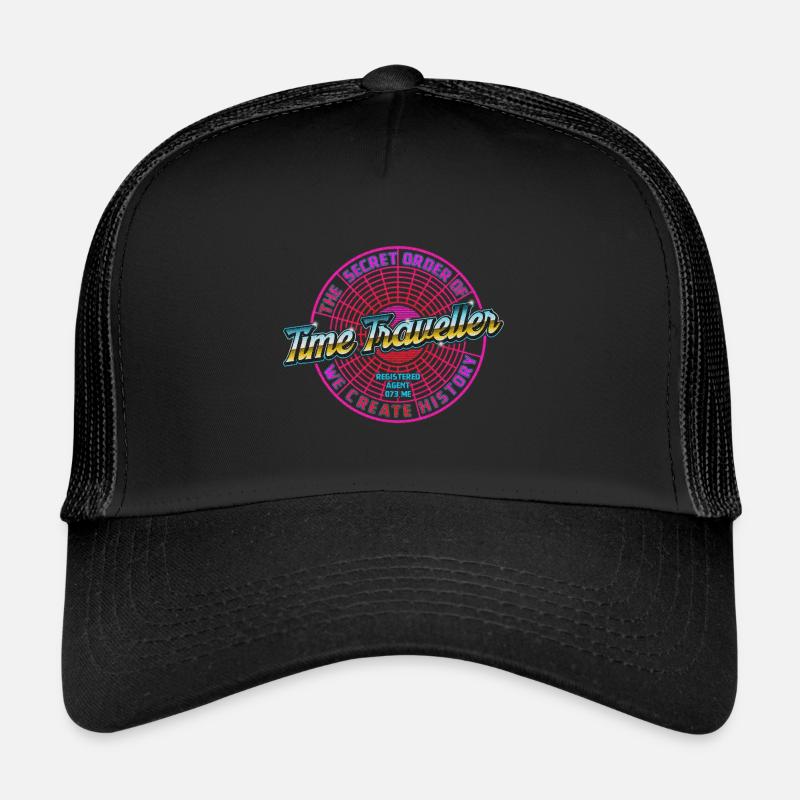 time traveller - Trucker Cap - black/black
