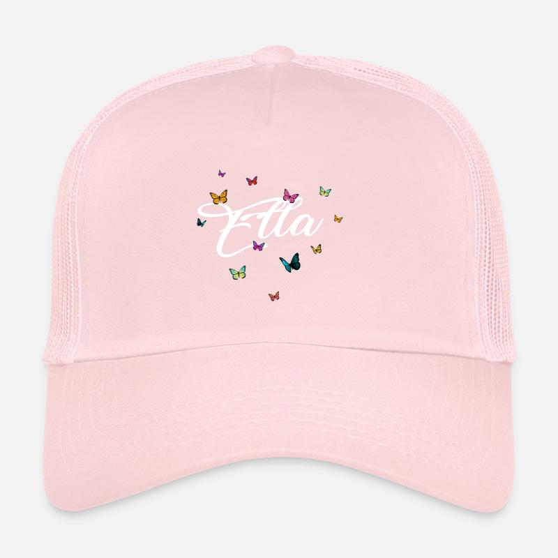 ELLA - Mädchen Name mit bunten Schmetterlingen Trucker Cap