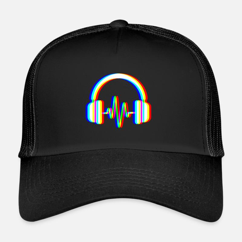 Glitch Kopfhörer – Sound Waves Trucker Cap