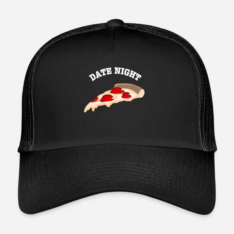 Pizza Date de nuit Casquette trucker 